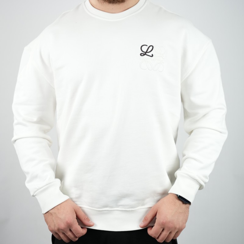 t-shirt loewe white cotton oversize