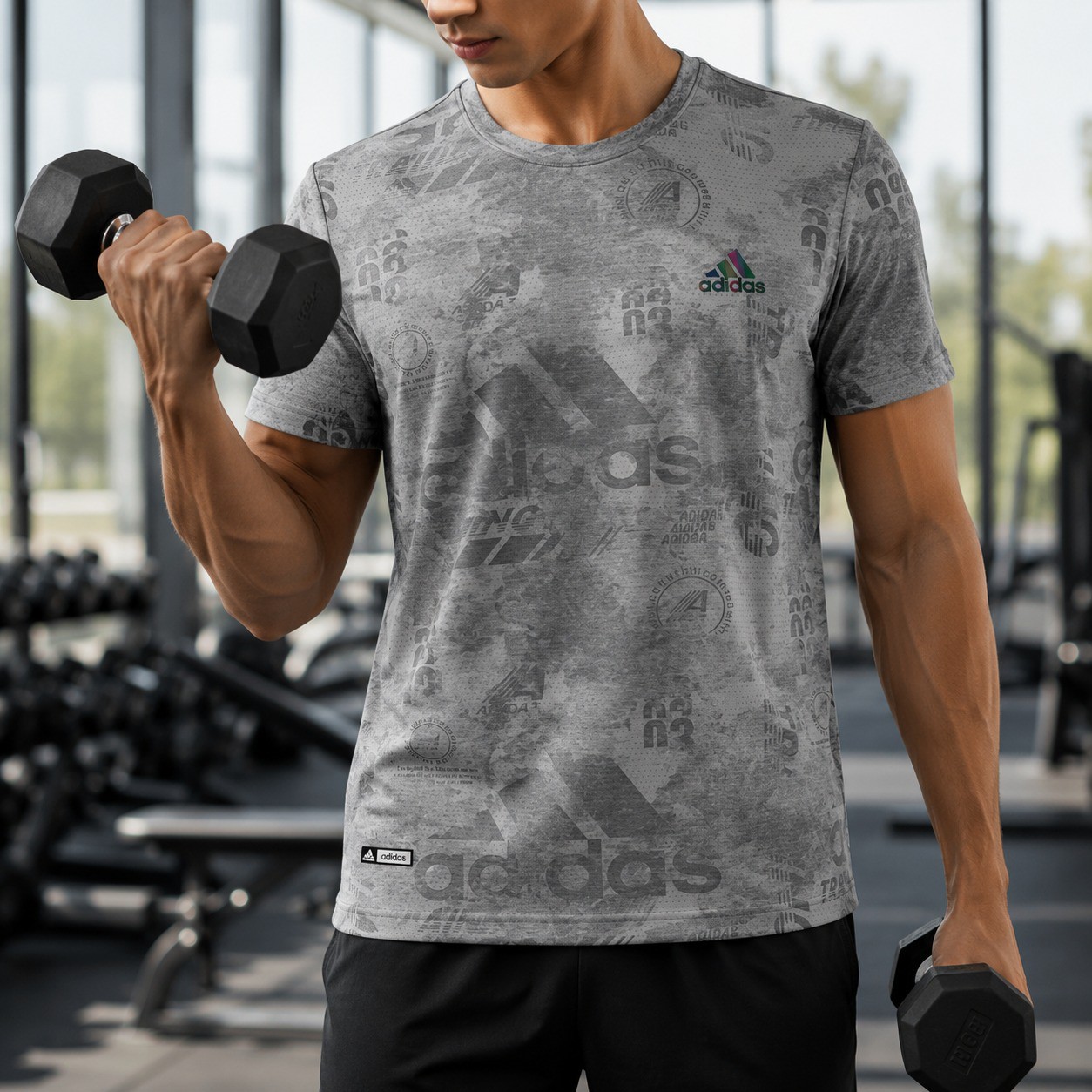 Gray Adidas T-Shirt