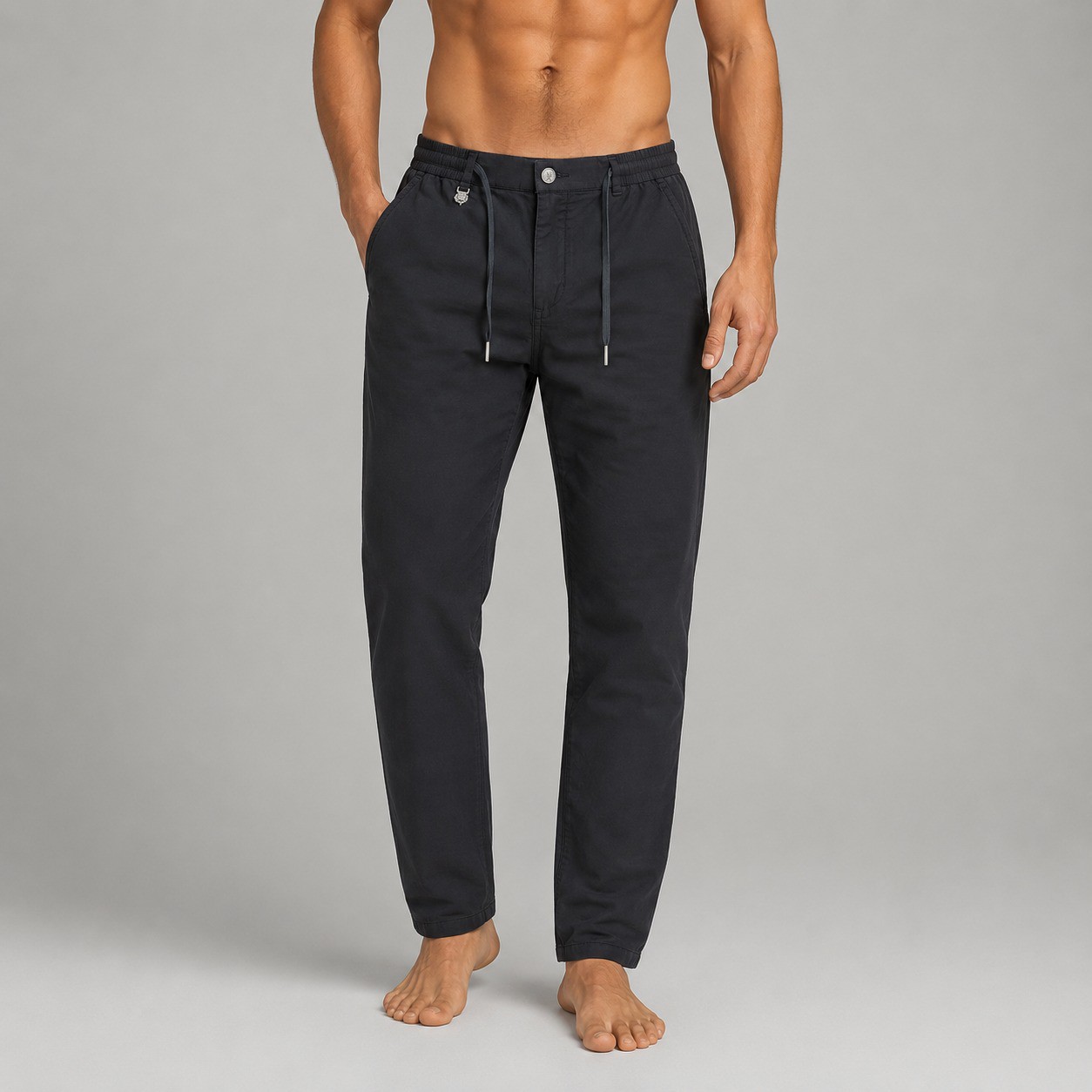 Loro Piana Linen Black Pants