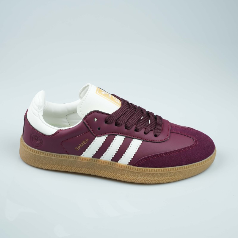 adidas samba bordeau  white