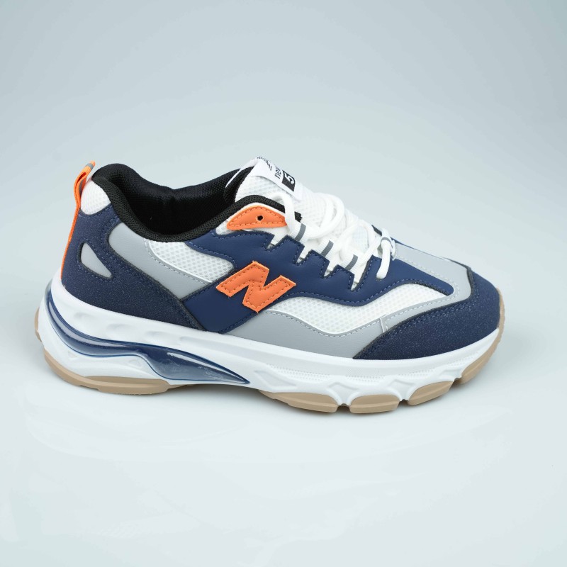 shoes blue orange white nb 520