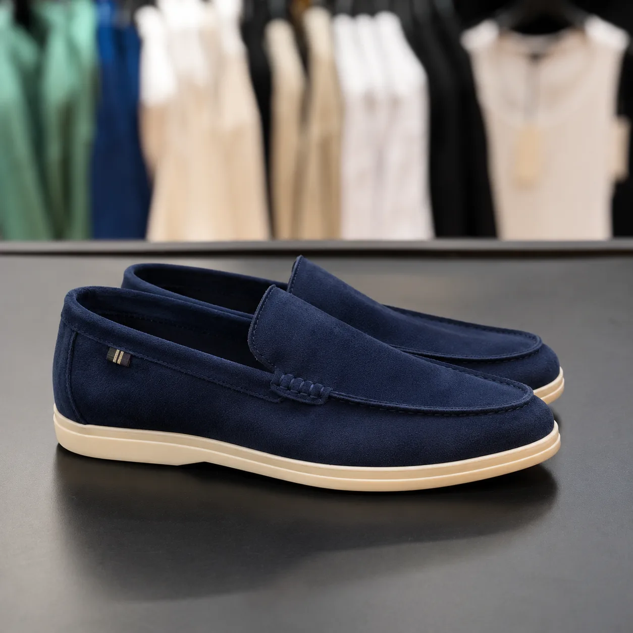 loafer desai blue nunbuck