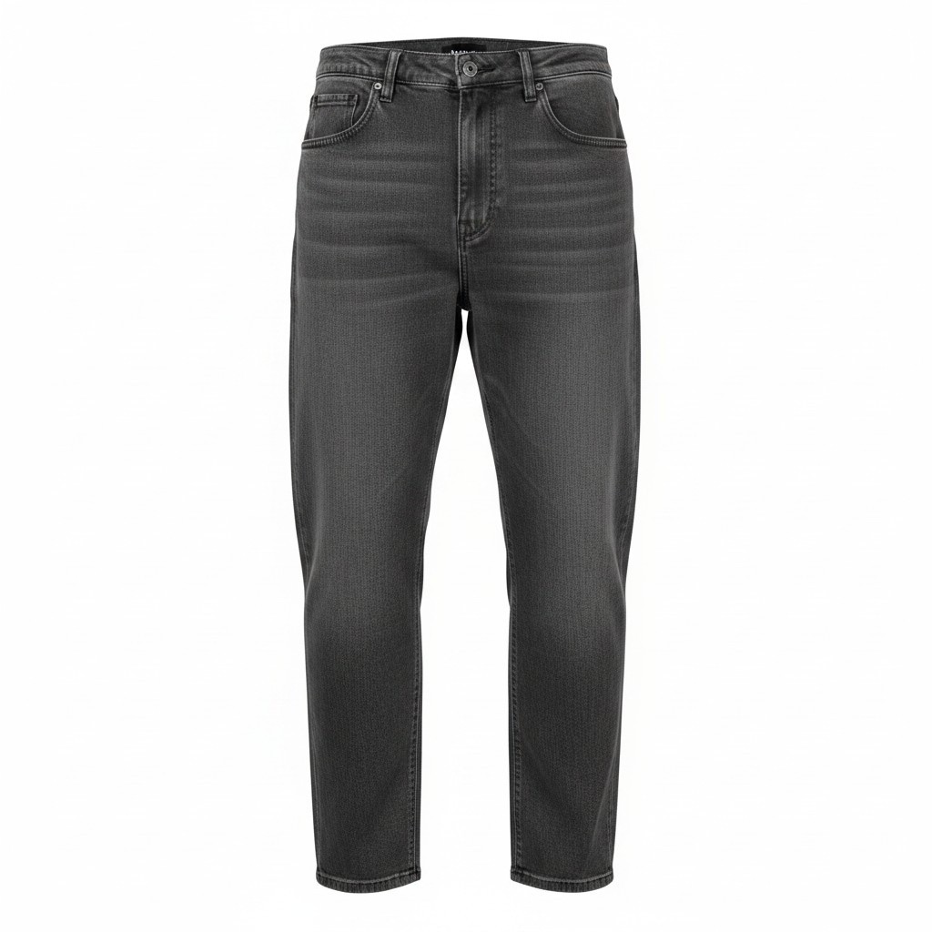 CONTINUE Black Shaded Baggy Jeans
