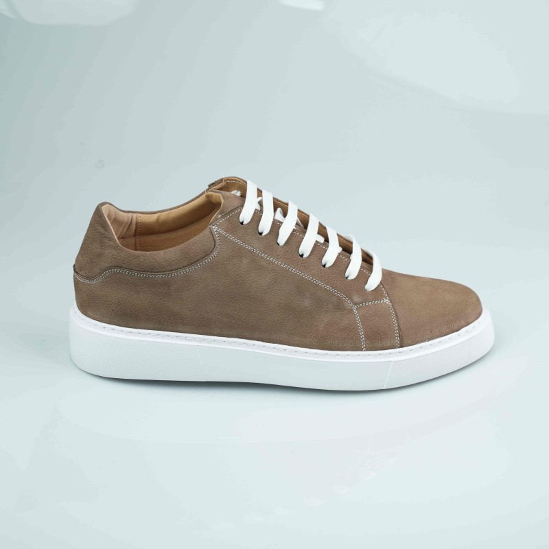 jammal  beige white leather high sol