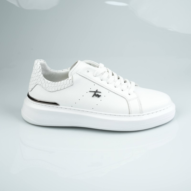 tripy full white  pure leather normal size