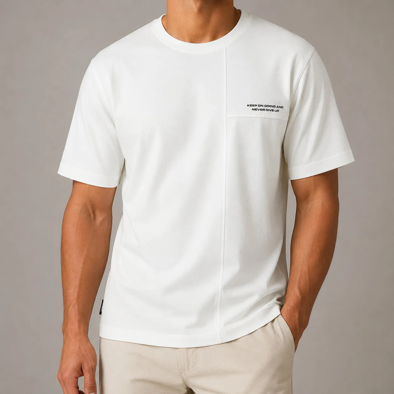 White Di Rossi KEEP ON GOING T-Shirt