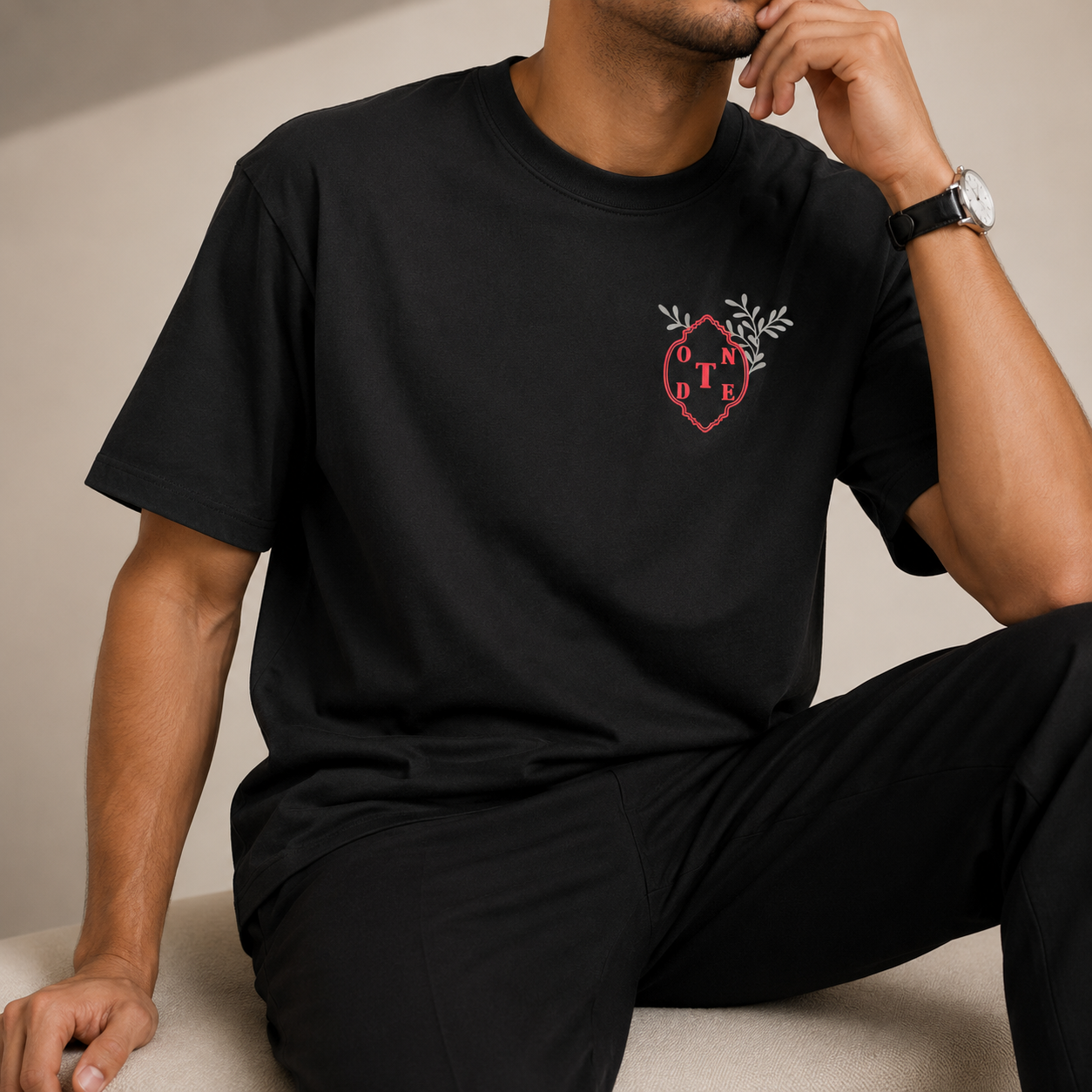 Black Jacey Oversized T-Shirt