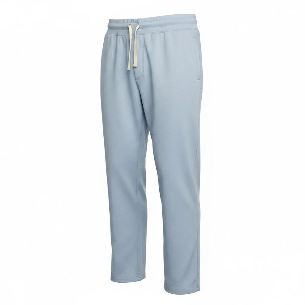 Ice Blue Cotton Sweatpants