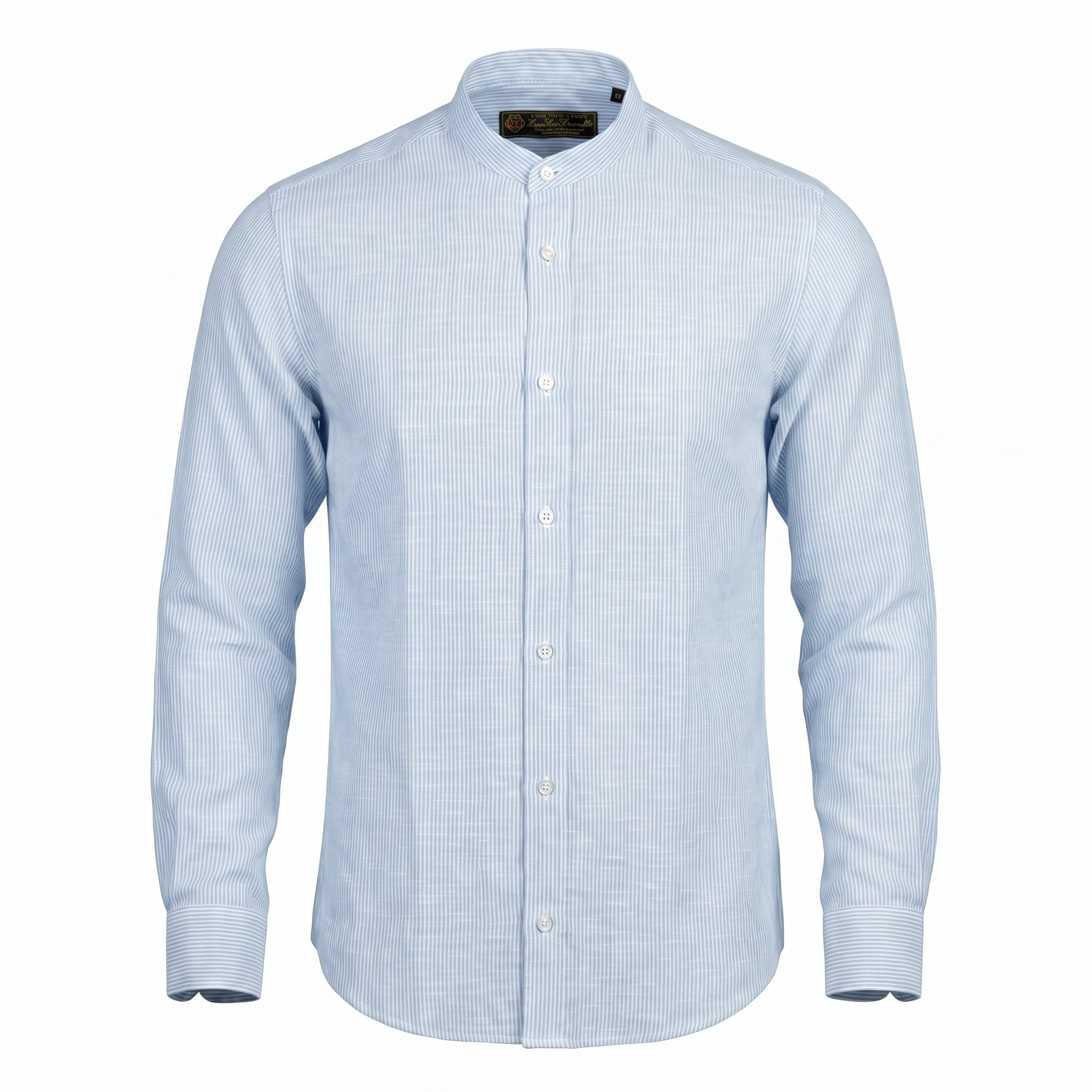 Light Blue Pinstripe Linen Shirt