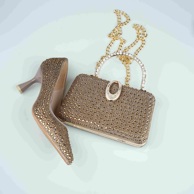 heels gold #2  lighting 8 cm heel