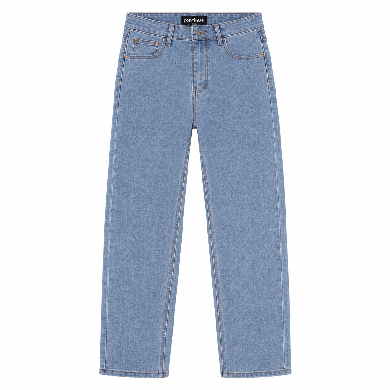 CONTINUE Baggy Ice Blue Jeans