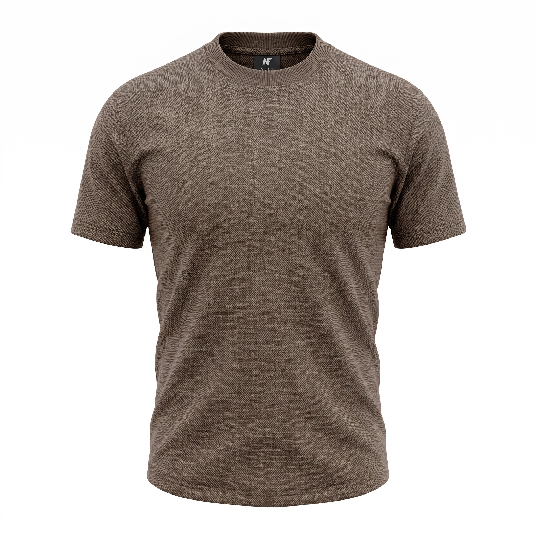 Mocha Metal Logo Knit T-Shirt