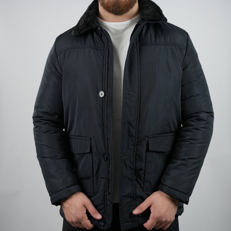 jacket navy hi men fur collar 777