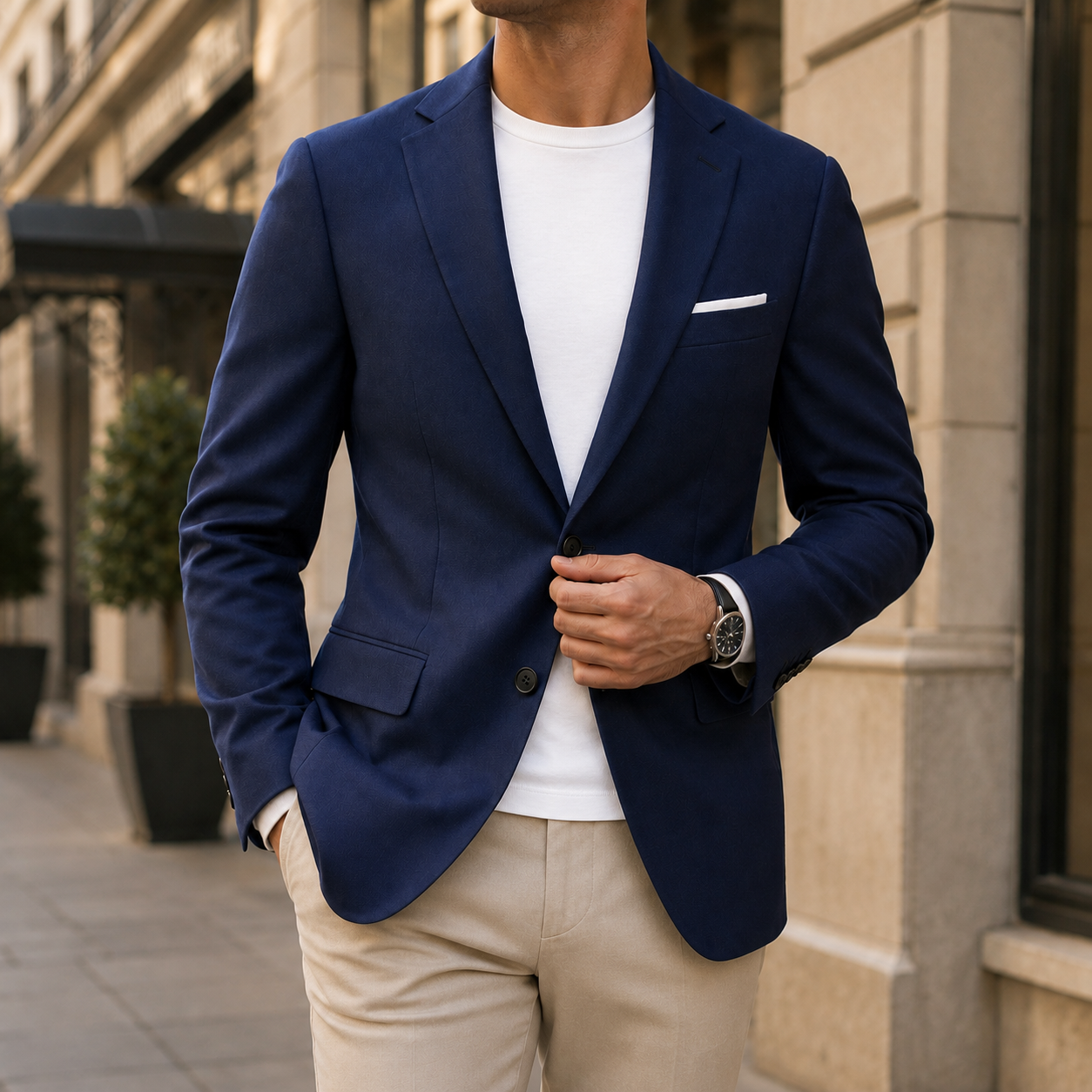Navy Di Rossi Blazer