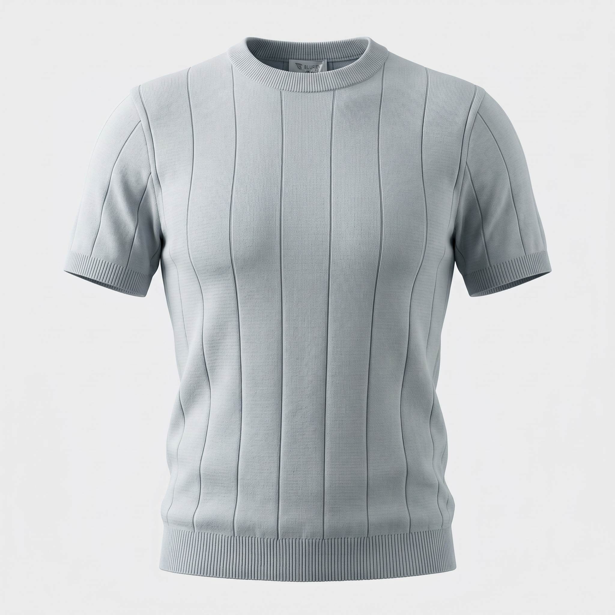 Ice Grey Knit T-Shirt