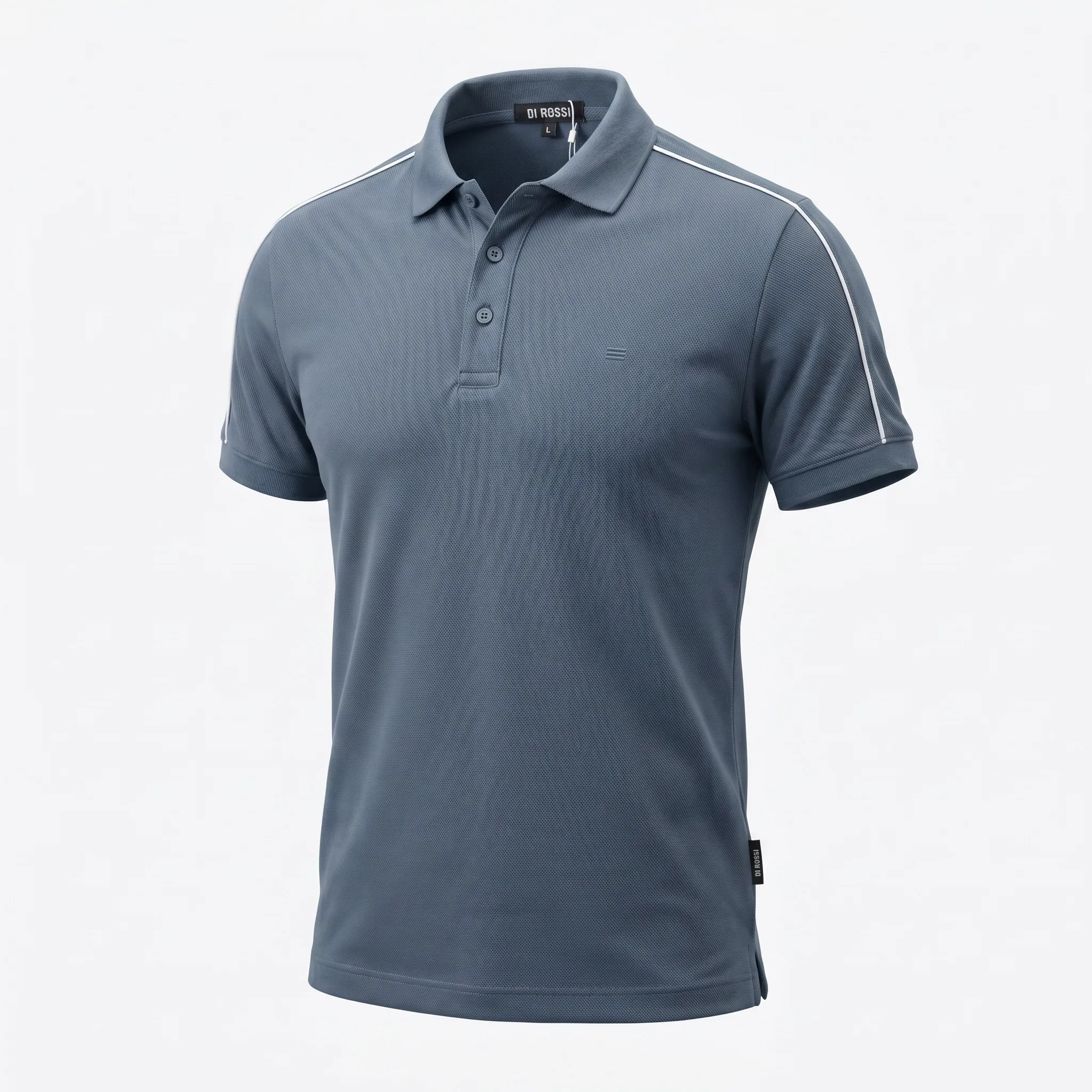 Steel Blue Polo Di Rossi