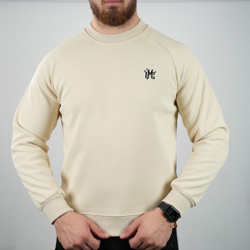 t-shirt beige umc oversize woolen towel inside