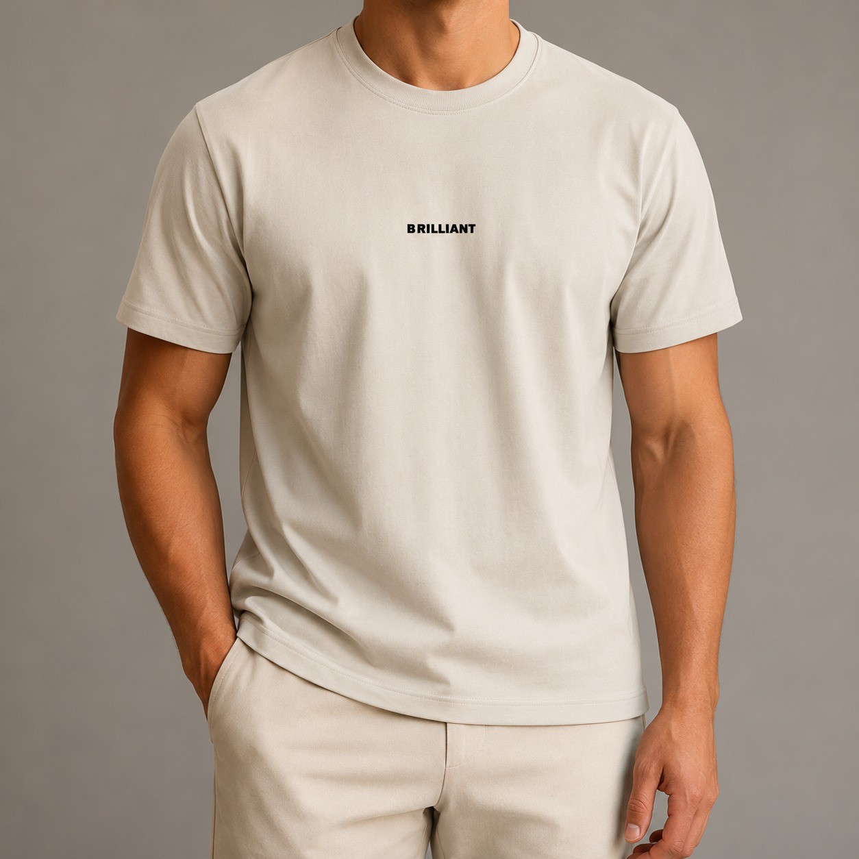 Beige BRILLIANT Di Rossi T-Shirt